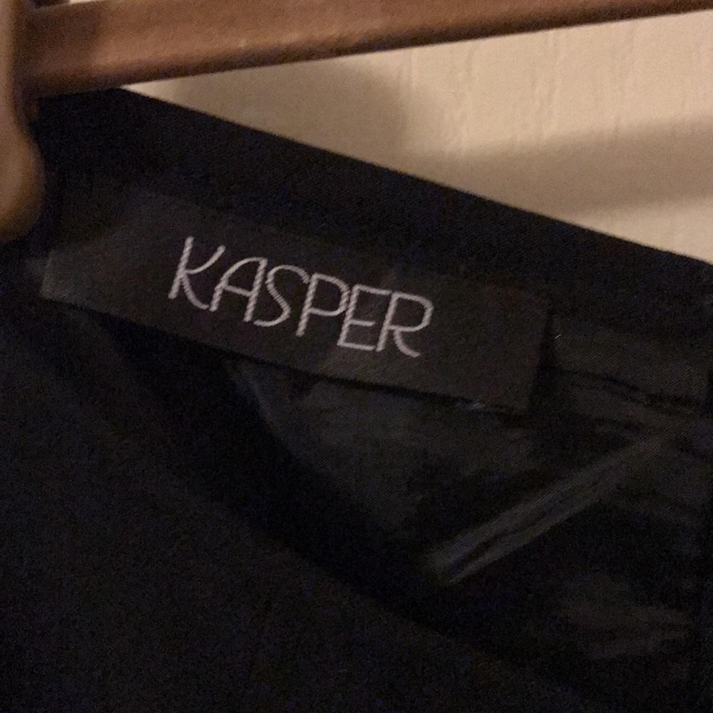 KASPER SKIRT Black /Size #16. Split flaps / lining. - Picture 3 of 8